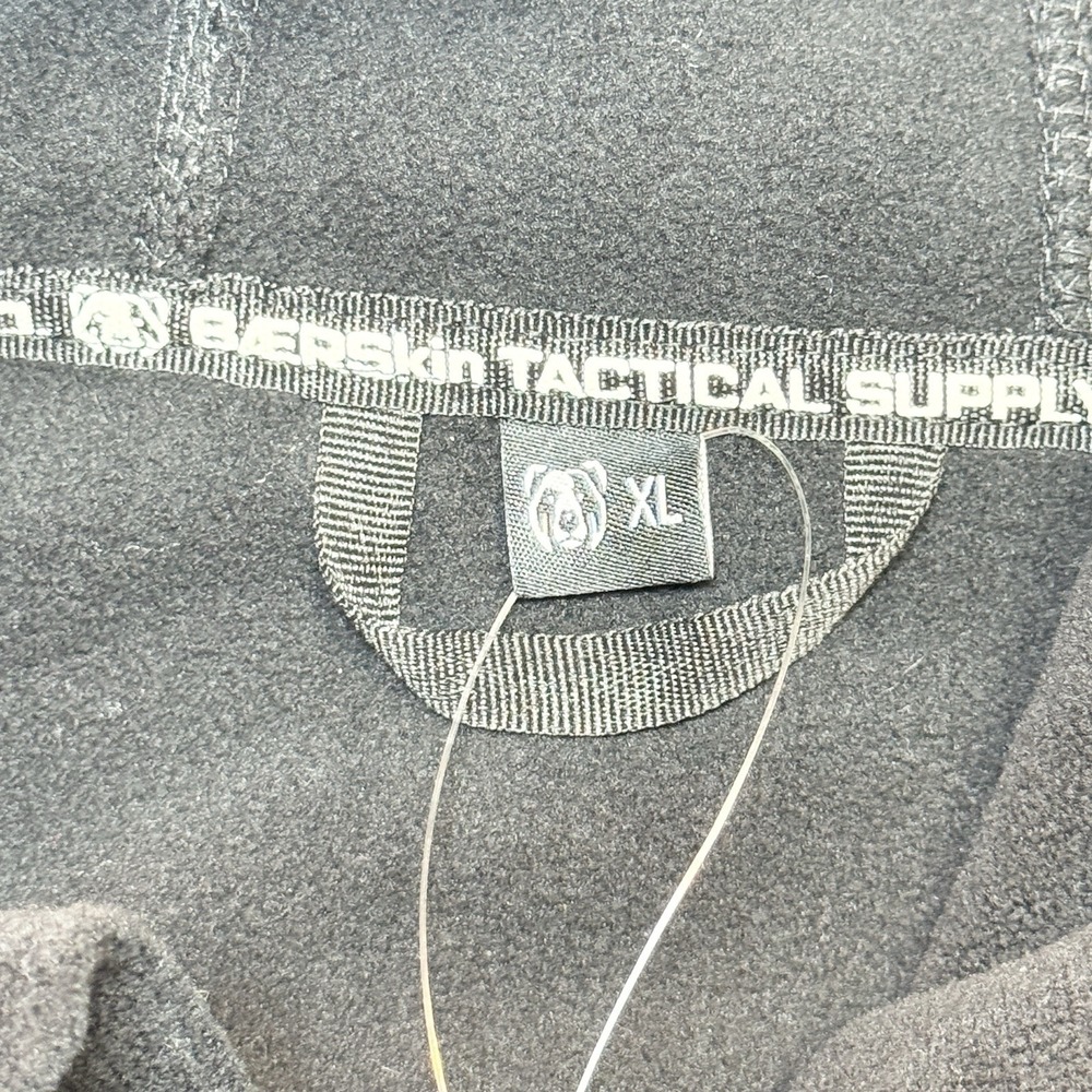 BÆRSKIN Tactical Full Zip Fleece Hoodie Jacket 4.0 Black XL Outdoor 340gsm - Picture 3 of 12